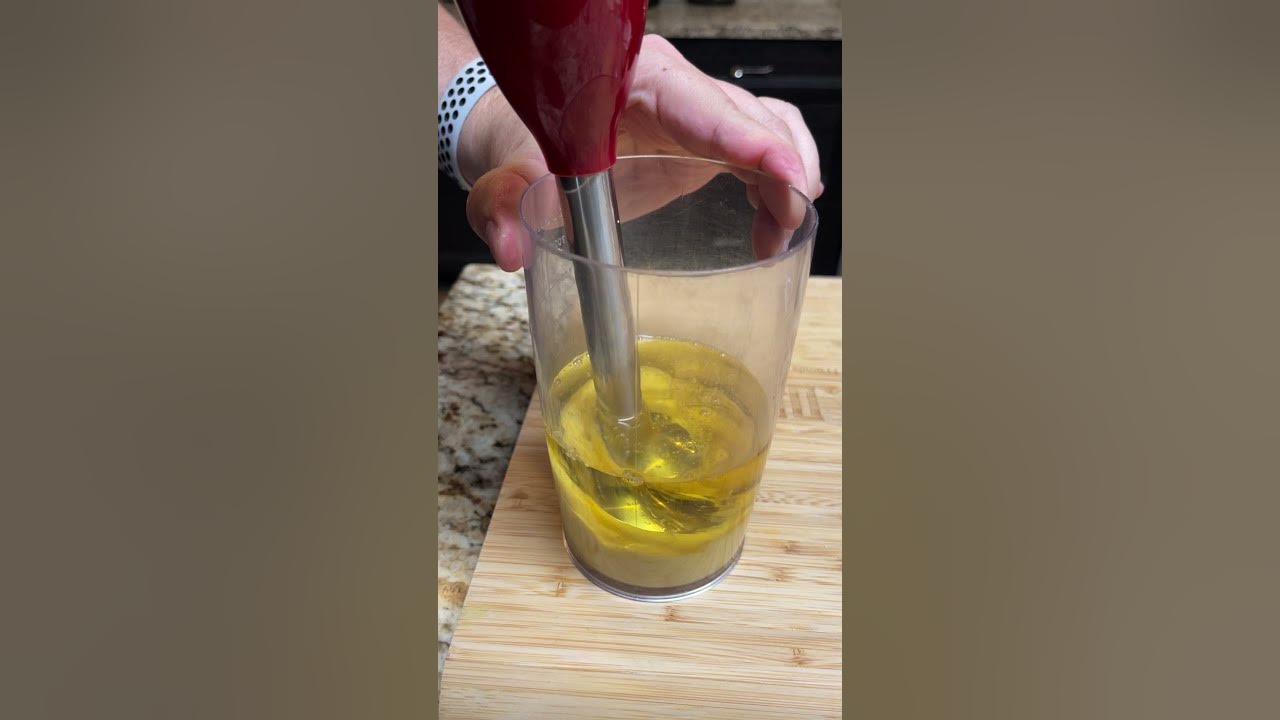 How to make German Mayonnaise in less than a minute. YouTube
