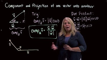 Component and Projection of One Vector Onto Another
