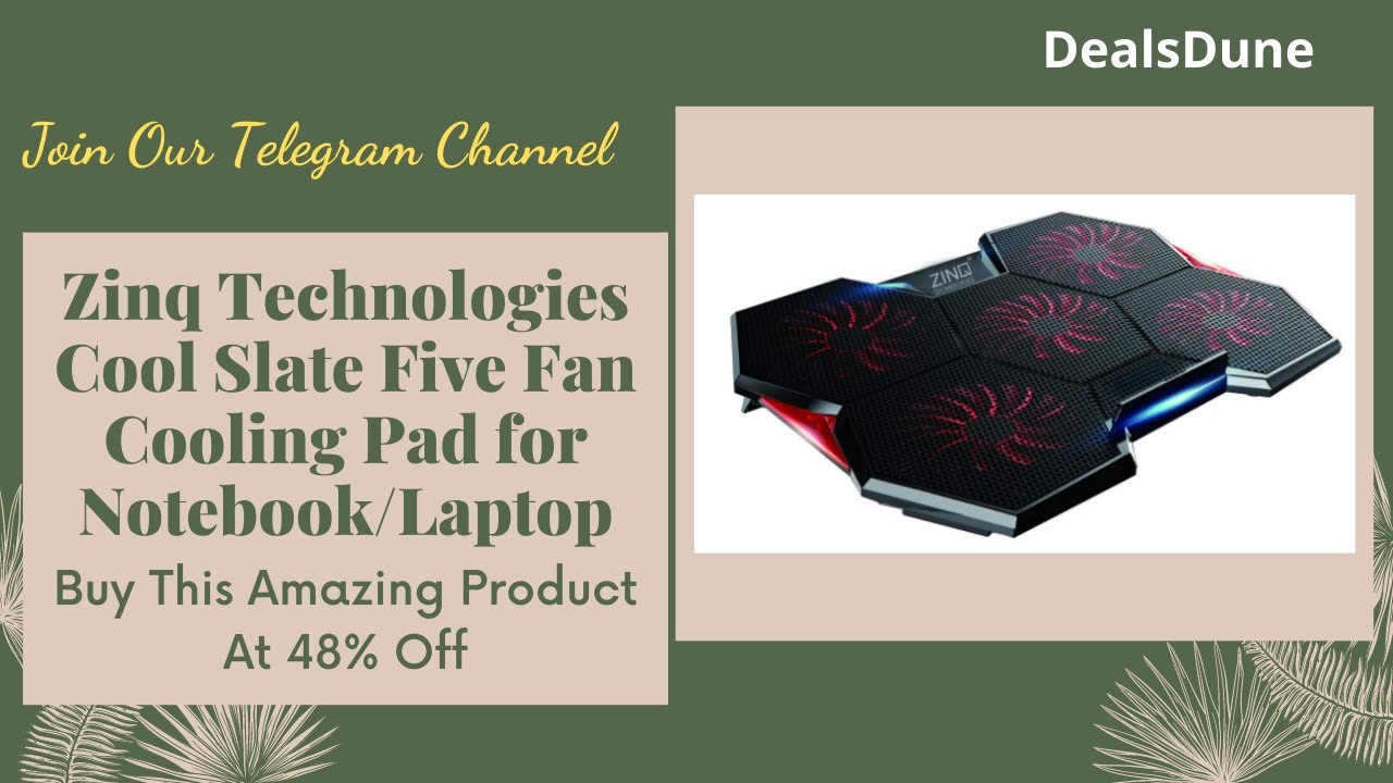 Zinq Technologies Five Fan Cooling Pad for Laptop Best Cooling Pad