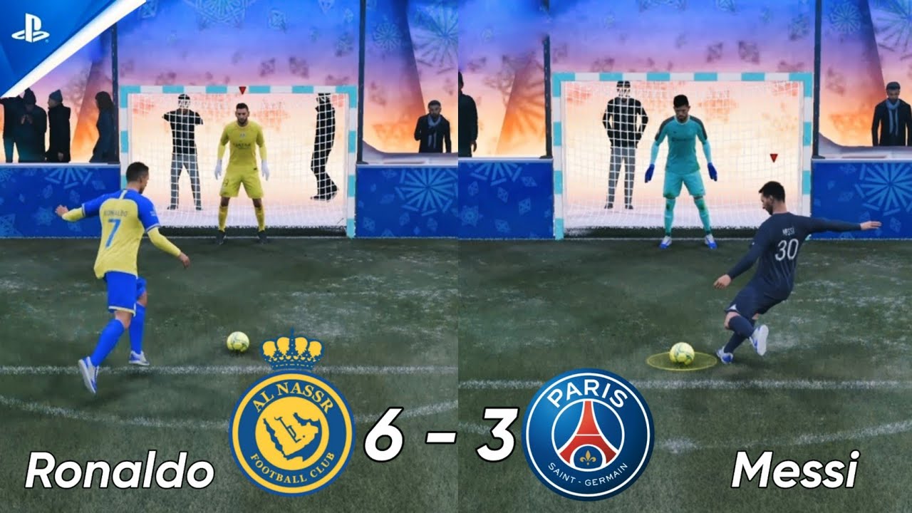 FIFA 23 VOLTA | Al Nassr vs PSG - Ronaldo vs Messi | Penalty shootout ...
