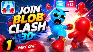 Join Blob Clash 3D - Gameplay Part 1 All Levels 1 - 10 Max Level (Android, iOS) screenshot 4