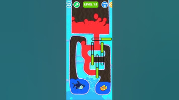 save the fish | save the fish game pull the pin game | mobile game #savethefish #shorts