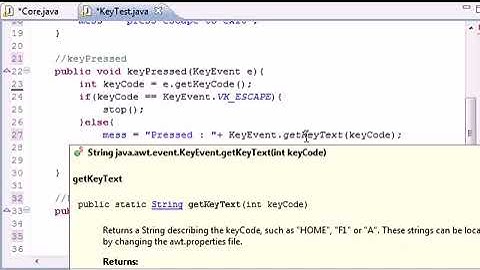 Java Game Development   30   Final Keyboard Input