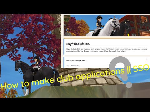 How to make club applications || SSO