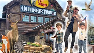 Little Cowboys Visit New Bass Pro Shop! TOYS/WILDLIFE/GUNS/ANIMALS/EXPLORE/PLAYTIME