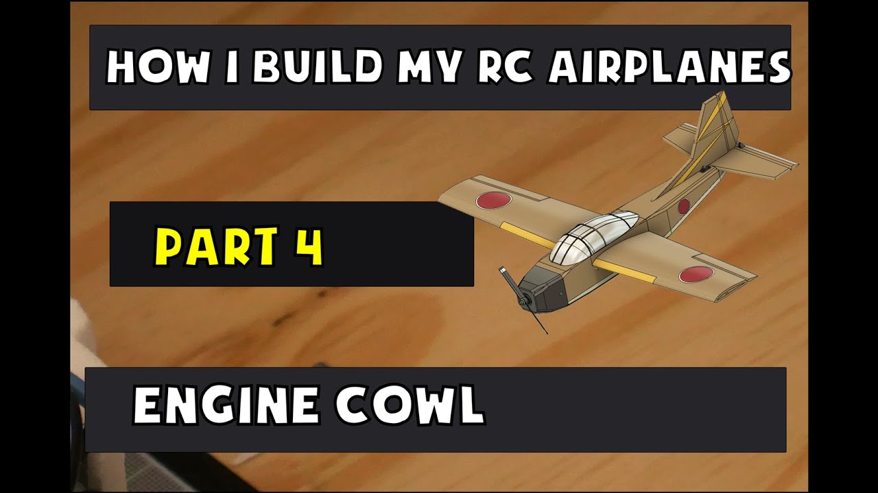 How i build my Depron RC airplane Part 4 Engine Cowl YouTube