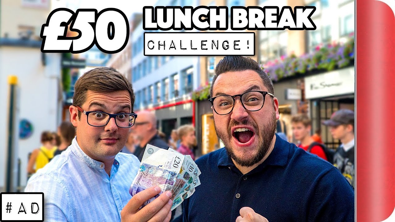 £50 LONDON LUNCH BREAK CHALLENGE!! | Sorted Food