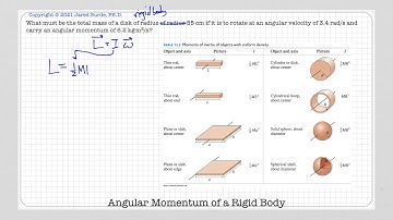 Example 13b-02: Finding the Angular Momentum of a Rigid Body