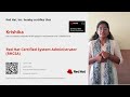 Student Review(Krishika): RedHat RHCSA Certification Journey!