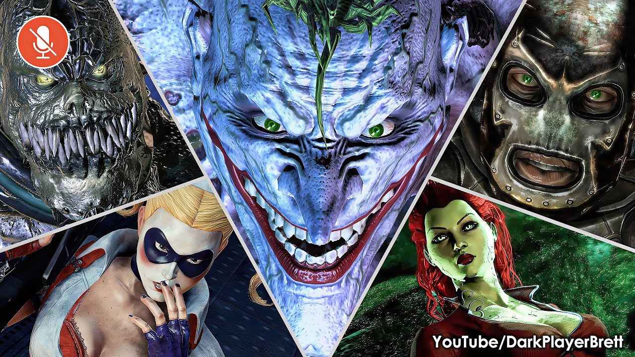 Batman: Arkham Asylum - Все боссы (на английском) [4K]