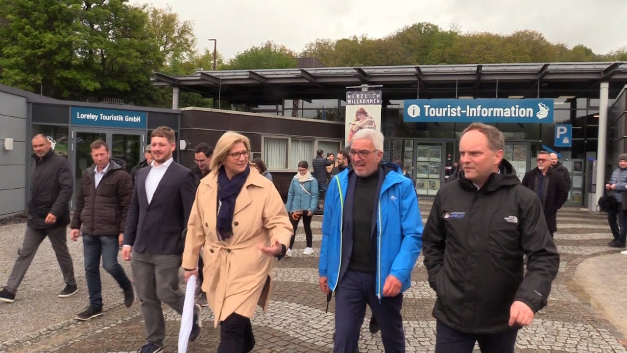 Saarlands Ministerpräsidentin Anke Relinger besucht die Loreley