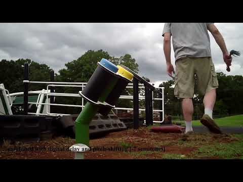 outdoor percussion at Leaksville-Spray Elementary School Eden NC [bhhNC 8/6/2024]