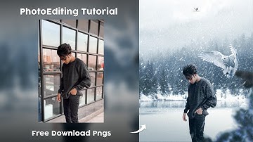 realistic photo editing | winter snowfall concept | ps touch photo editing | lightroom - Psr Editz