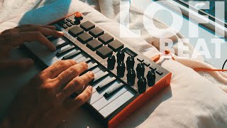 Making a Lofi Beat with the Akai MPK Mini MK3 In My Bed Overlooking The City