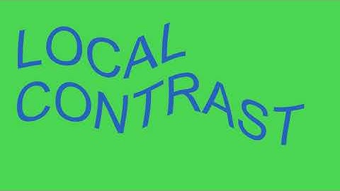 Local contrast