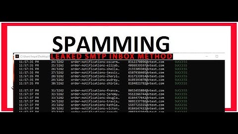 EMAIL AND SMS SPAMMING 2024 | SMTP METHOD 2024