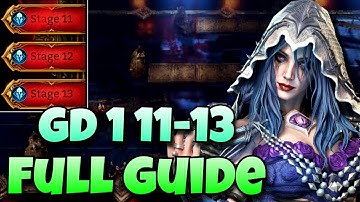2 Teams For GD 1 Stages 11-13! MINIMUM + MAXIMUM Requirements! | Watcher of Realms
