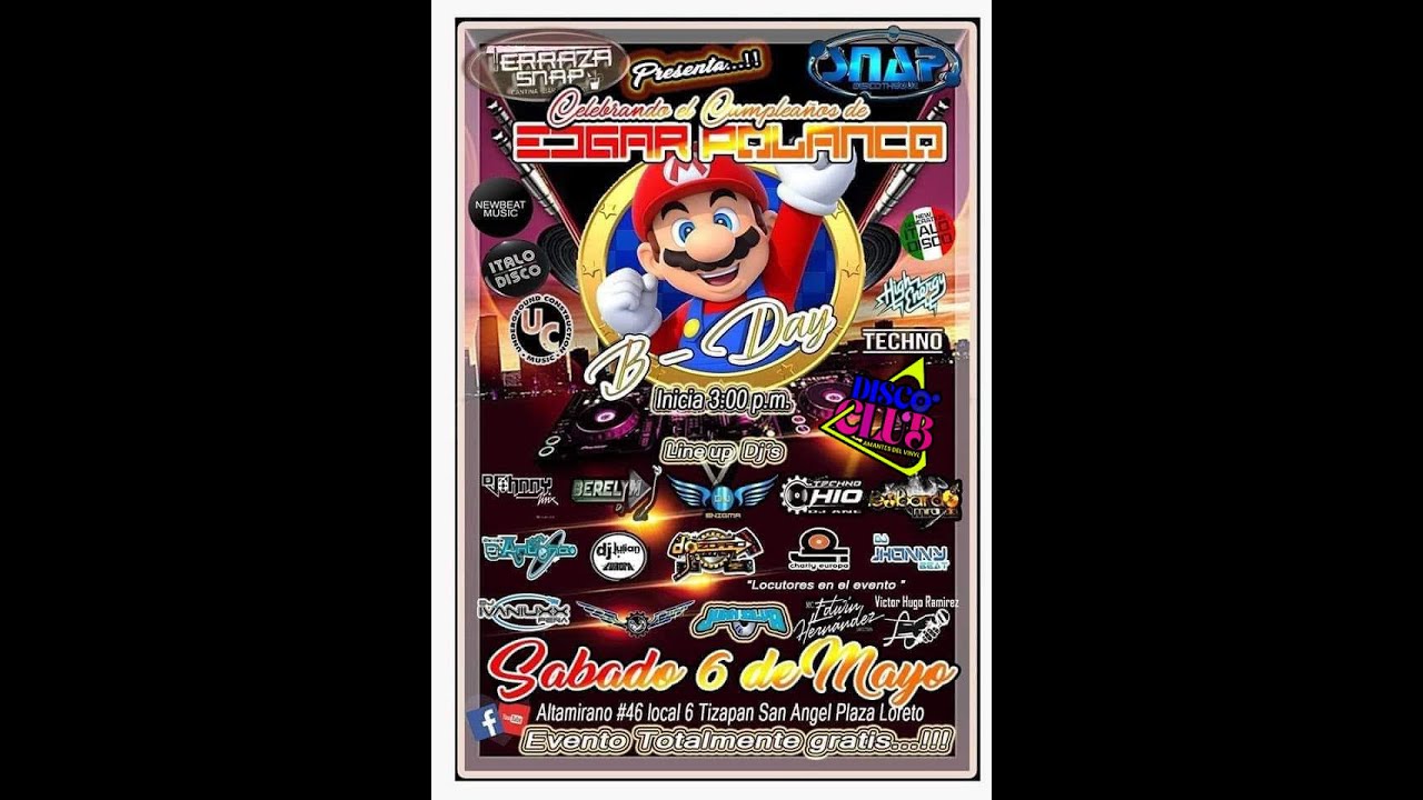 ZORRO DJ MIX  CUMPLEAÑOS EDGAR POLANCO  HIGH ENERGY CLASICS