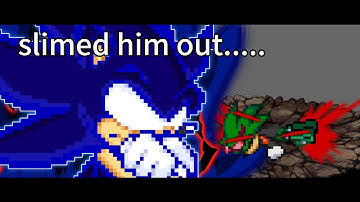 Sonic beats scourge ass |stick nodes sprite animation 