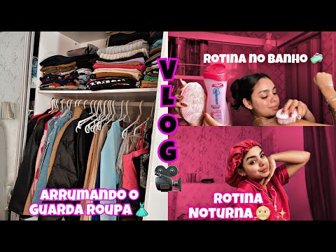 VLOG DA MINHA ROTINA- banho, cuidados e arrumação do guarda roupa 👗🎥🧼 #vlogdomeudia #vlog