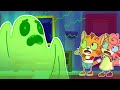 Halloween Ghost Attacks Kids Stories About Cat Family | Cat Family Kids Cartoon | Animation for Kids