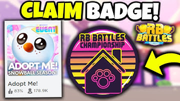 How to get RB BATTLES BADGE in Adopt me! (Roblox Battles)