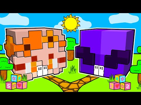 Mia vs Luke BABY House Battle in Minecraft!