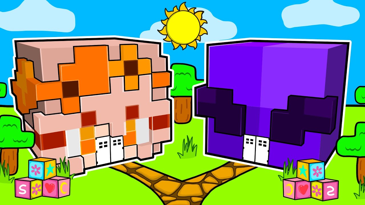 Mia vs Luke BABY House Battle in Minecraft!