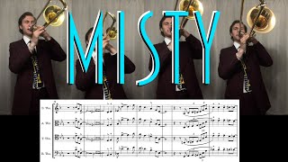 Misty - SATB Trombone Quartet (Up Tempo Swing)