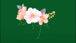 wedding flowers green screen effect