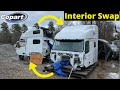 Interior Swap Off Wrecked Volvo VNL 760 Semi 2018 From Copart