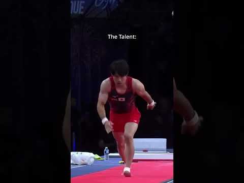 Talent or Hard Work?🤔 #gymnastics #fail #vault #fall #crash #mensgymnastics