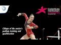 Emotions of the senior women&#39;s podium training and qualification at Glasgow 2018