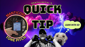 Minelab Manticore Quick Tip: How-to Setup and Change Tone Pitch