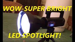 Senter Sorot W591 Big Lamp 8000 Lumens Powerful LED XHP70.2 Waterproof Tripod