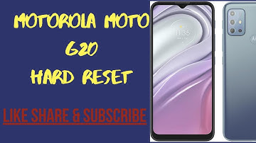 Motorola Moto G20 Hard Reset Simple Method