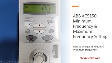 ABB ACS150 Drive Maximum & Minimum Frequency Setting Hindi