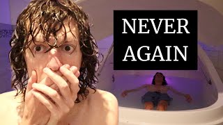 FLOATING IN A SENSORY DEPRIVATION TANK (never again)