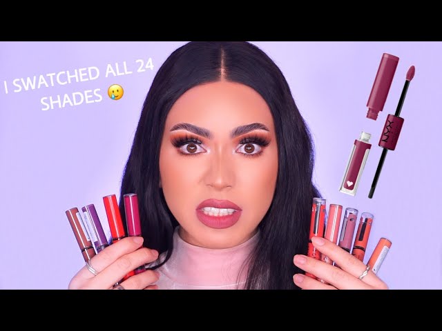 NYX Liquid Suede Lipstick Review | NYX Liquid Suede Matte Lip liner review,  swatches - YouTube