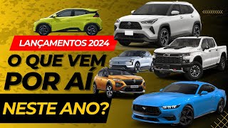 Lançamentos de Carros no Brasil 2024: Fiat, VW, Chevrolet, Jeep, BMW, Volvo, Citroën, BYD e mais!