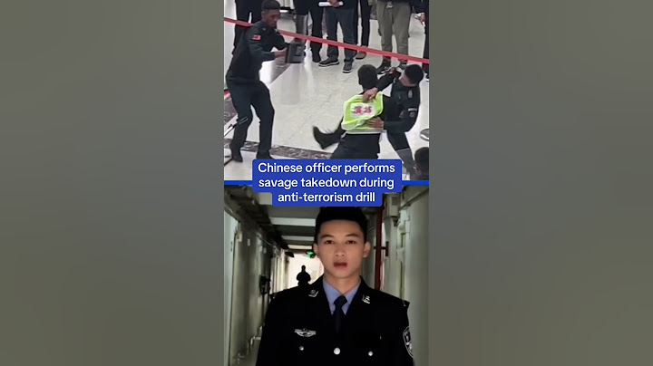 Chinese officer performs savage takedown during anti-terrorism drill