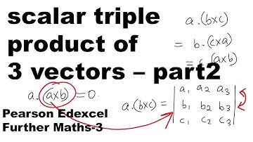 Scalar triple product of three vectors - part2