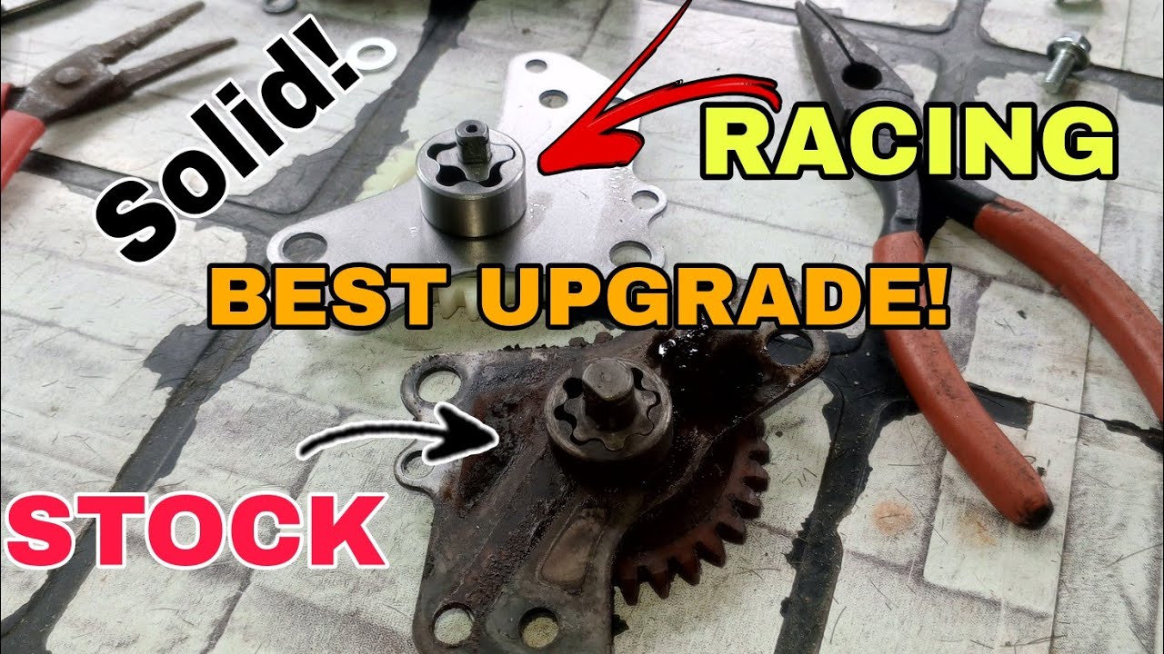 STOCK OIL PUMP VS HIGH FLOW OIL PUMP - Motorcycle