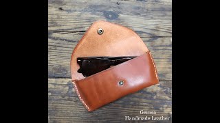 Making a Leather Sunglass Case - صنع محفظة نظارات من الجلد البقري الطبيعي
