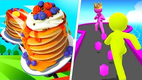 Pancake Run | Game Levels 18-20 | Giant Rush | Game Level 14-15 Gameplay | Android, iOS