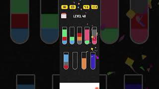 Water colour sort puzzle Level 48 #watercolorsortgame #watercolorsort #level48 #watercolourpuzzle,