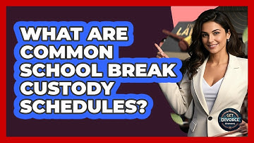 What Are Common School Break Custody Schedules?