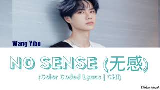 Wang Yibo (王一搏) - NO SENSE (无感) (Color Coded Lyrics | CHI)