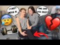 Getting BAD Cramps While Working Out Prank On Girlfriend!