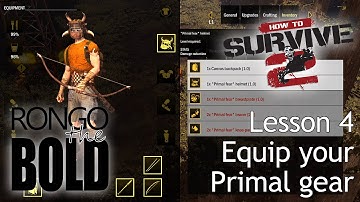 Rongo Completes: How to Survive 2 | Lesson 4 - Equip your primal gear